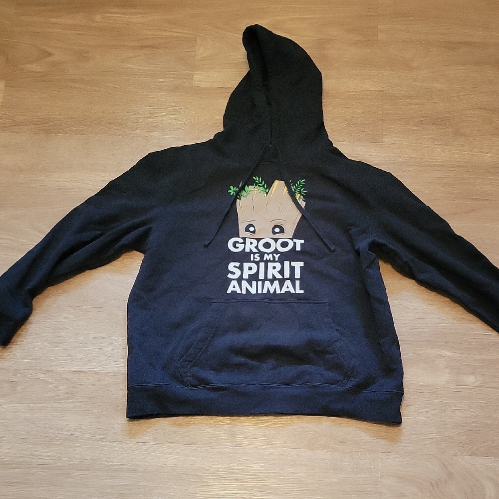Marvel Black Groot "Groot Is My Spirit Animal" Hoodie